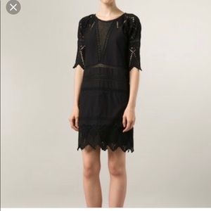 Ulla Johnson eyelet lupe dress in black